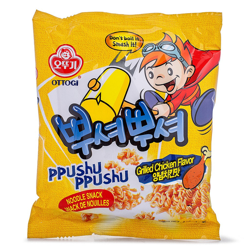 Otoki Ppushu Ppushu Noodle Snack Grilled Chicken Flavor
